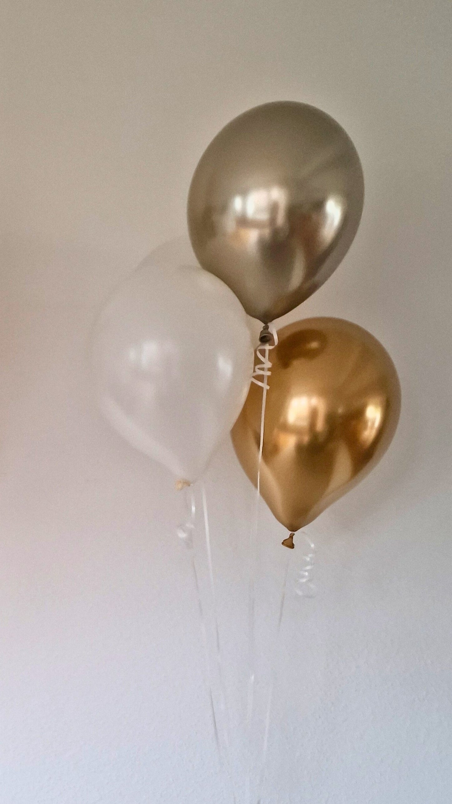 4 Latexballons - mit Helium gefüllt