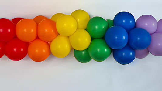 Luftballon Girlande 1,40m Regenbogen Farben